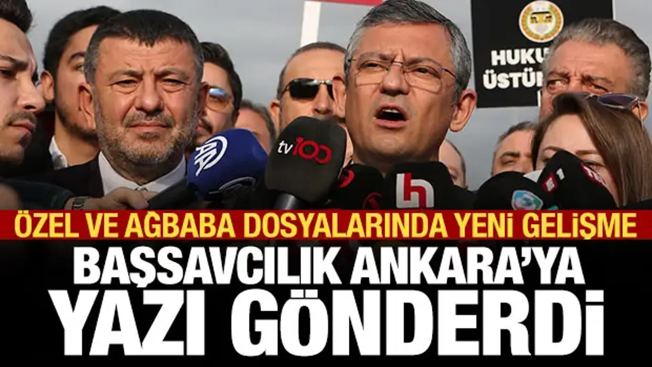 Özgür Özel ve Veli Ağbaba'ya fezlekeyle ilgili dosya Ankara'ya gönderildi
