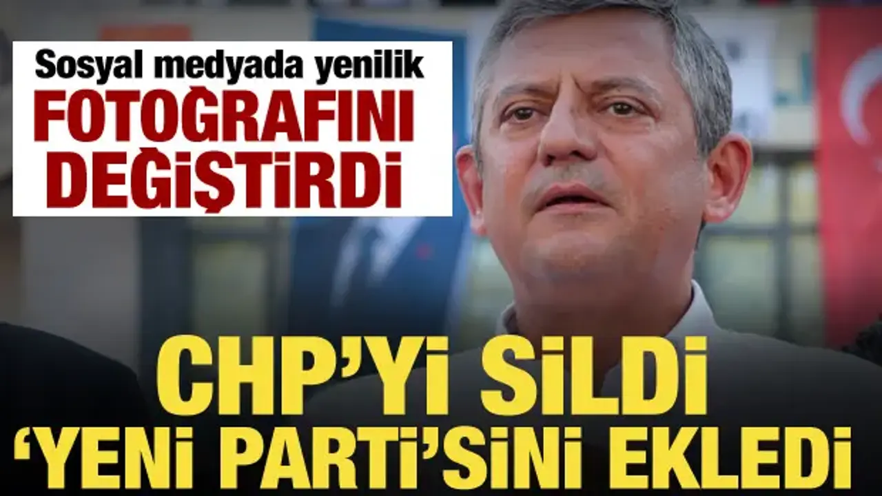 Özgür Özel'den dikkat çeken hamle! Profilini değiştirdi, 'YENİ PARTİ' detayı...