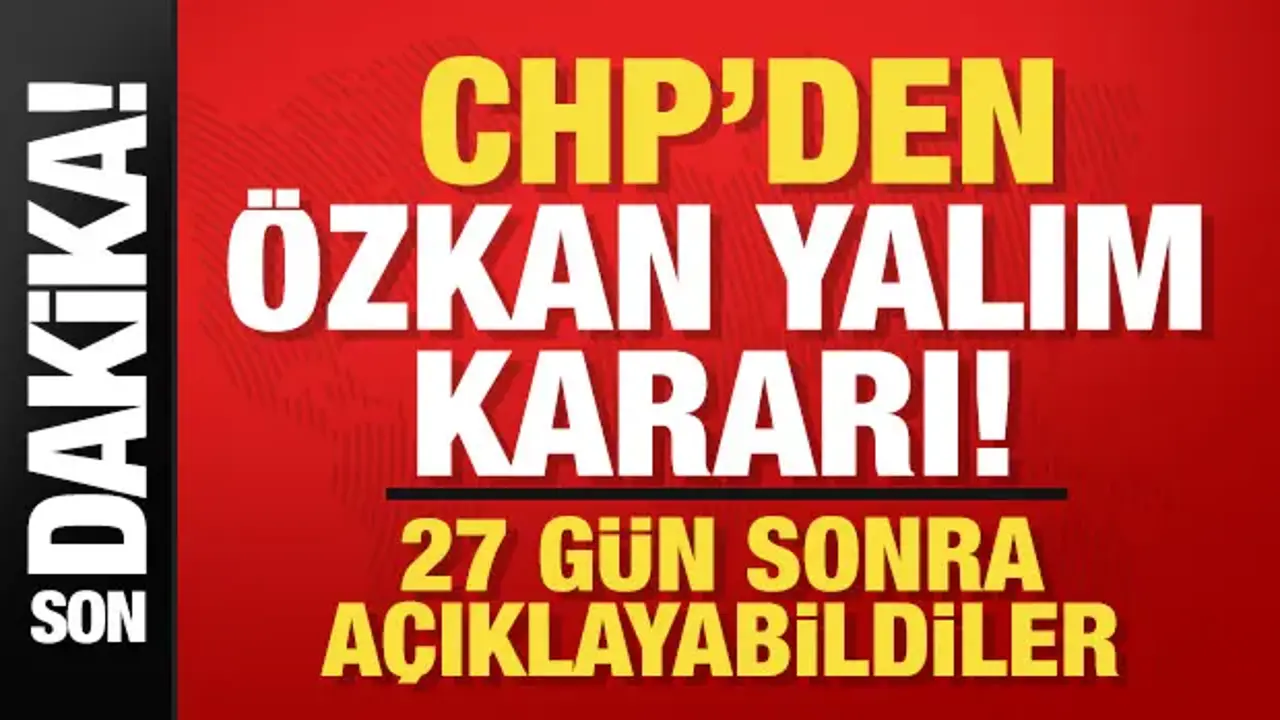 Özkan Yalım CHP'den ihraç edildi