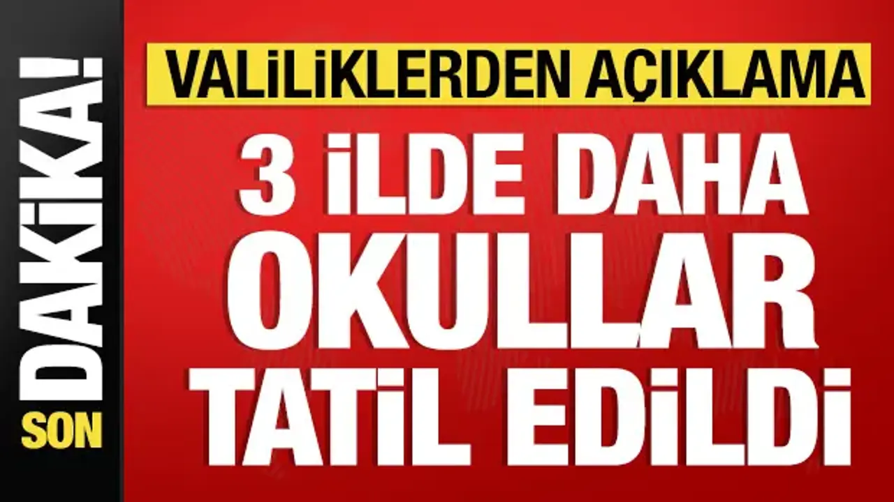 Sağanak nedeniyle birçok ilde okullar tatil edildi: Valiliklerden peş peşe açıklamalar