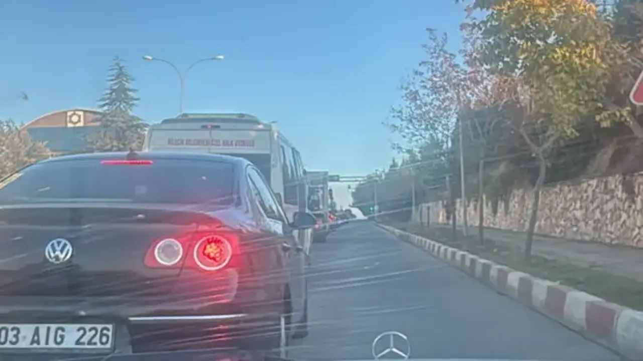Sanayi rampasındaki trafik çilesi