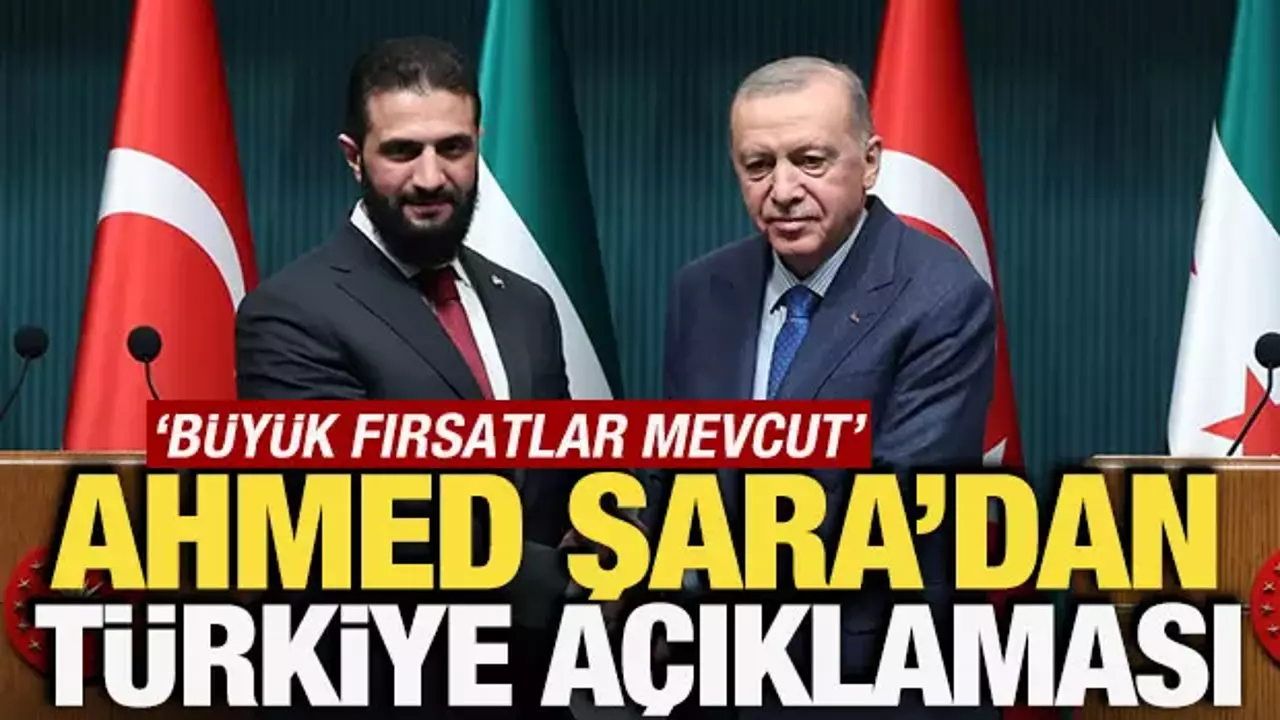Şara'dan Türkiye açıklaması!