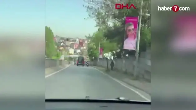 Sarıyer'de trafikte inatlaşma kazayla bitti: Vurup kaçtı