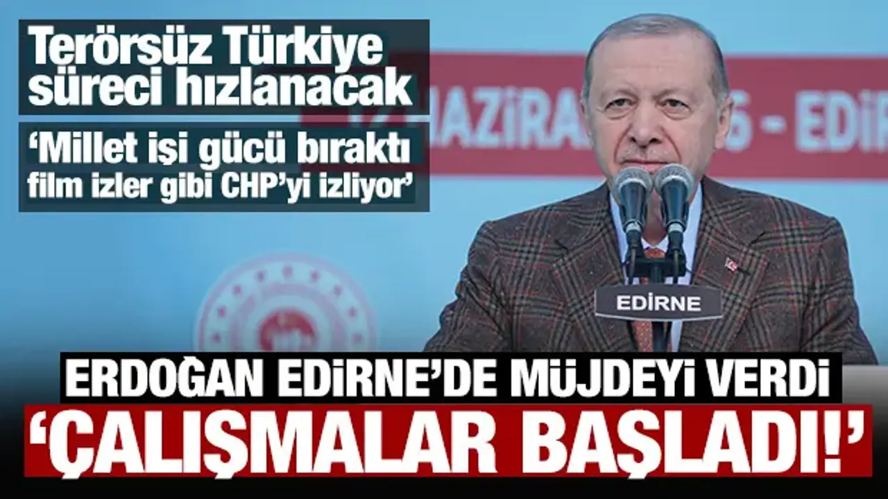 Selimiye Camii yeniden ibadete açıldı: Erdoğan Edirne'de bir müjde daha verdi