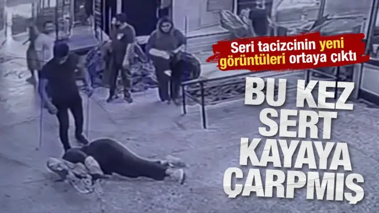 Seri tacizcinin yeni görüntüleri ortaya çıktı: Bu kez sert kayaya çarpmış