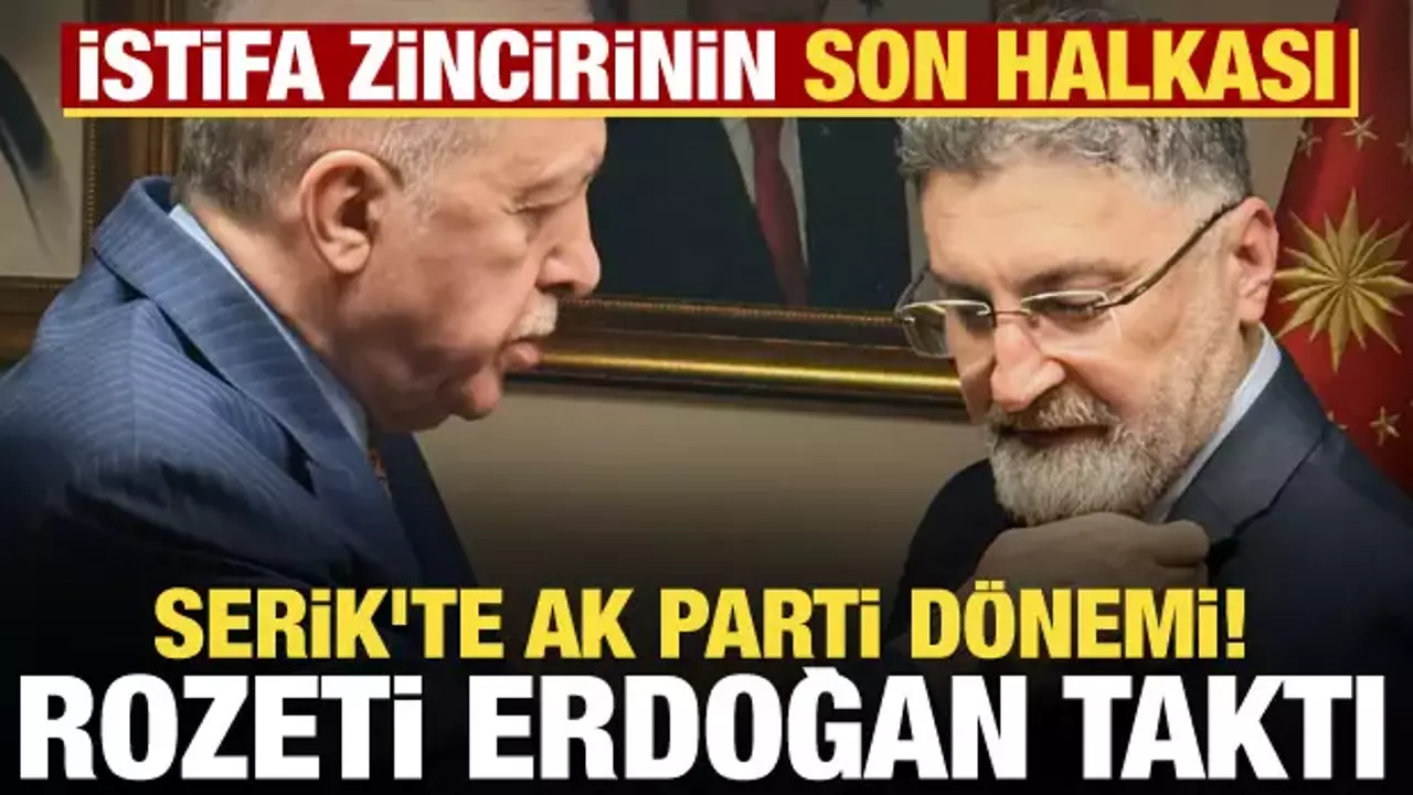 Serik'te yeni dönem! Kadir Kumbul AK Parti'ye katıldı, rozetini Erdoğan taktı