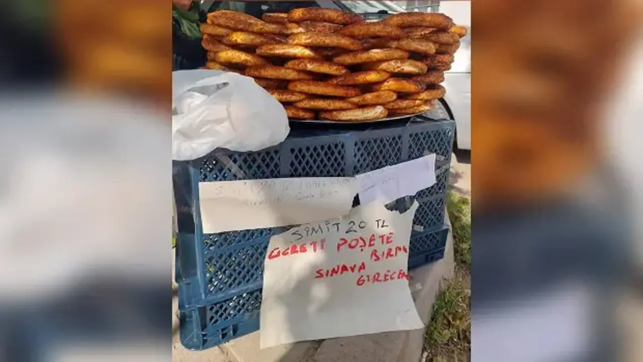 Simit tezgahına not bırakıp KPSS’ye girdi!