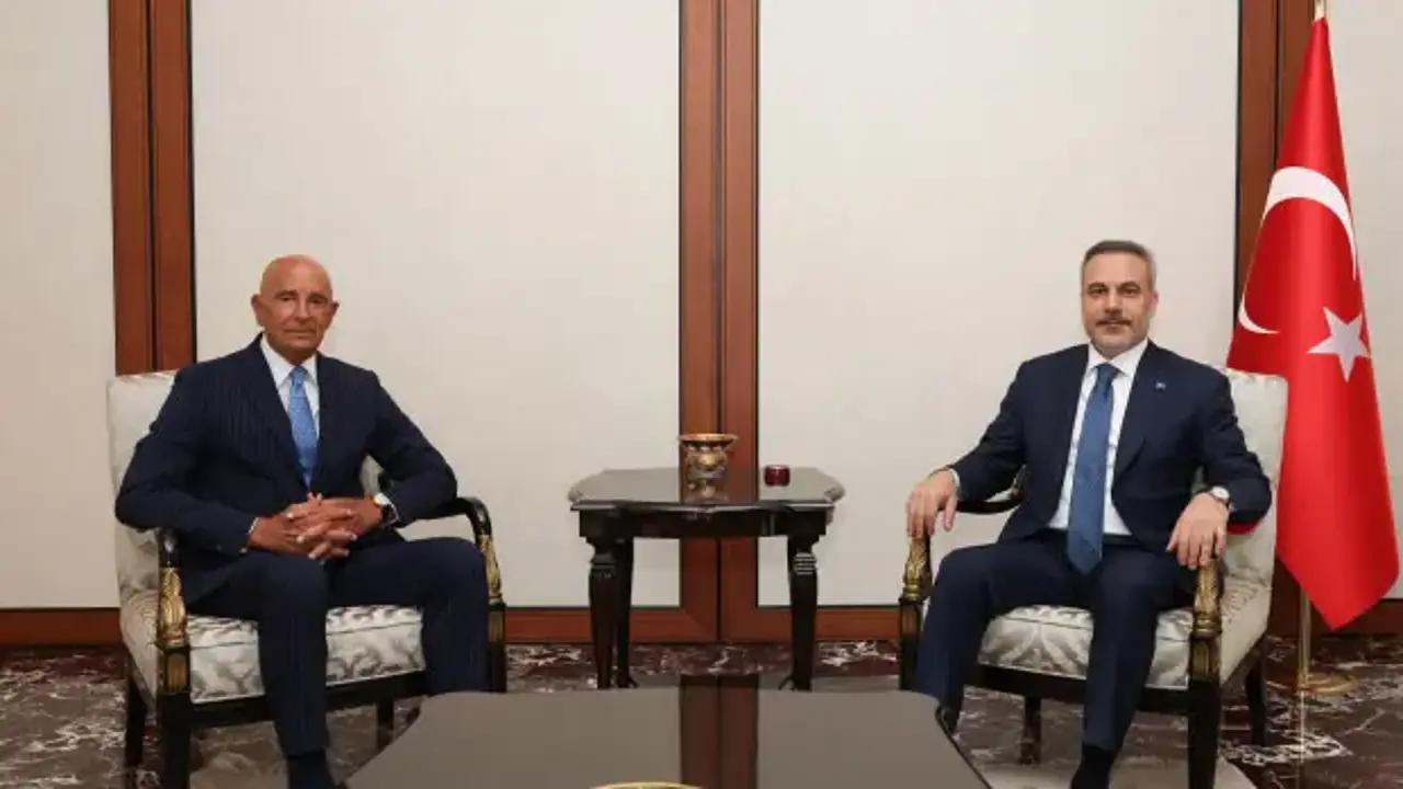 Son dakika... Bakan Fidan Tom Barrack'ı kabul etti