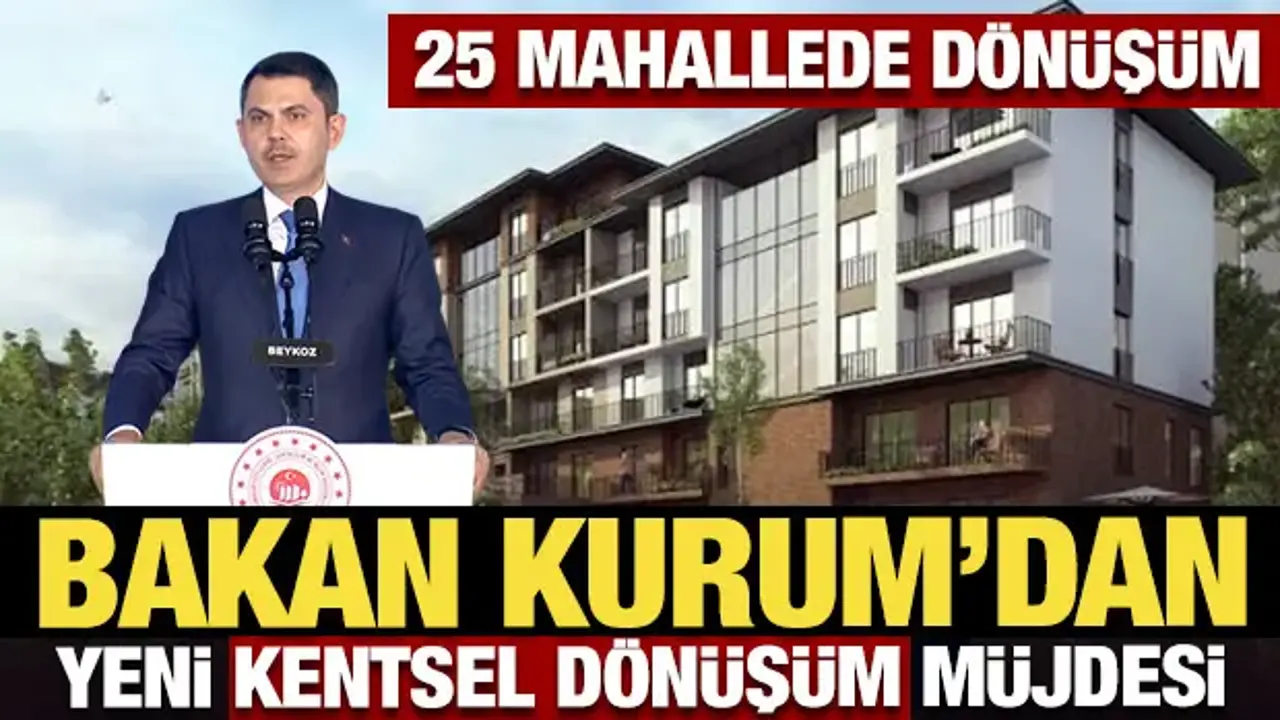 Son Dakika: Bakan Kurum'dan Beykoz'da tapu ve konut indirimi müjdesi