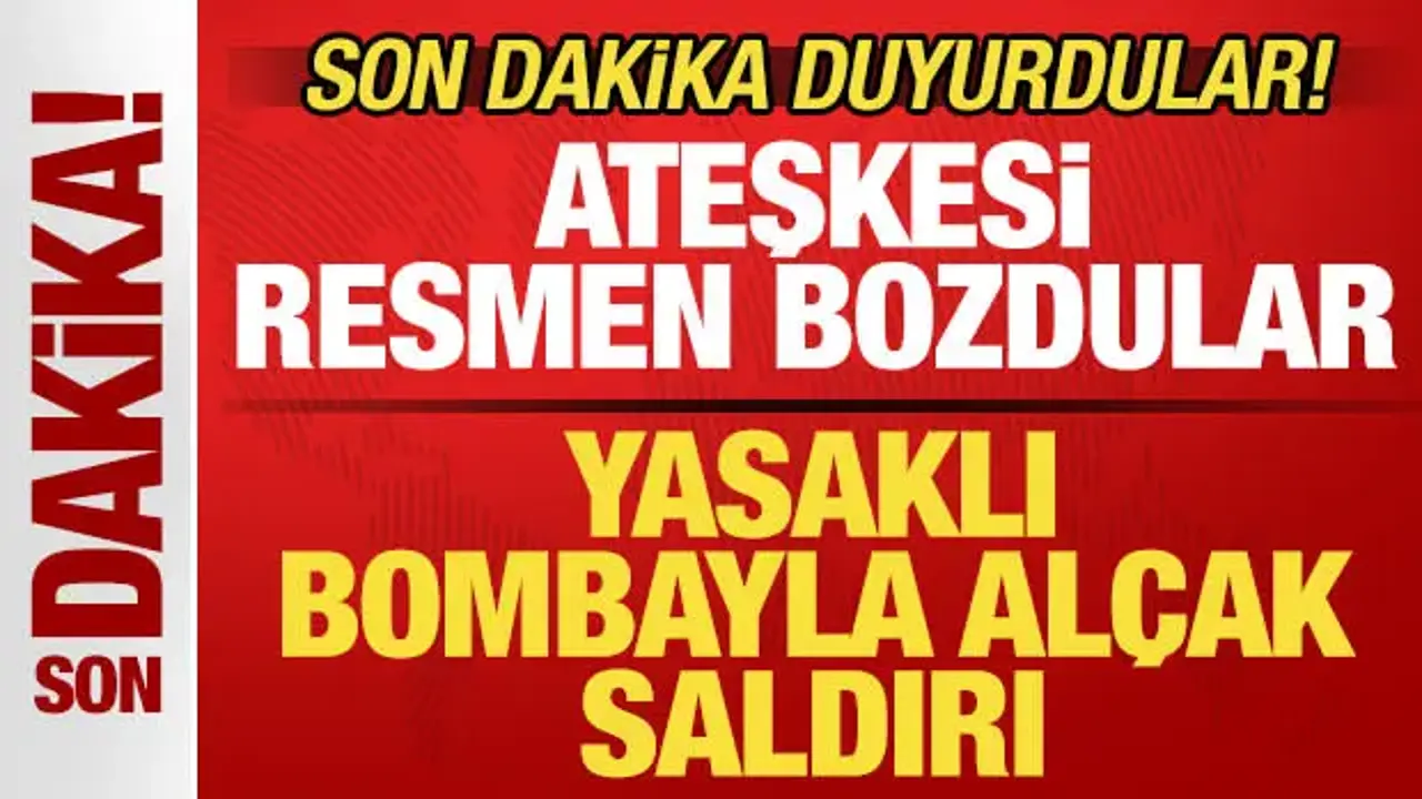 Son dakika duyurdular! İsrail ateşkesi bozdu! Yasaklı bombayla alçak saldırı