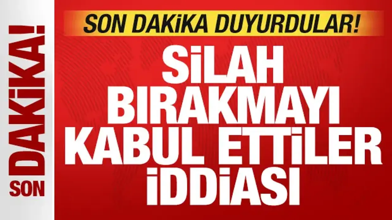 Son dakika duyurdular! Silah bırakmayı kabul ettiler! Bomba Hamas iddiası
