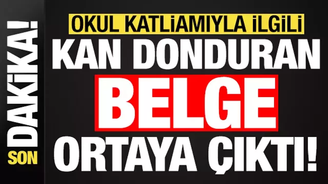 Son dakika: Kahramanmaraş'taki okul katliamıyla ilgili kan donduran belge ortaya çıktı!