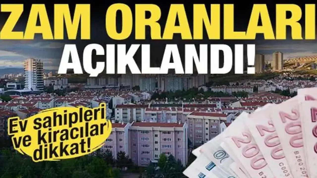 Son Dakika: Kira zam oranı belli oldu! Kiralar ne kadar arttı?