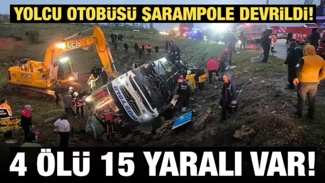 Son Dakika... Malatya'da yolcu otobüsü devrildi: Ölü ve yaralılar var!