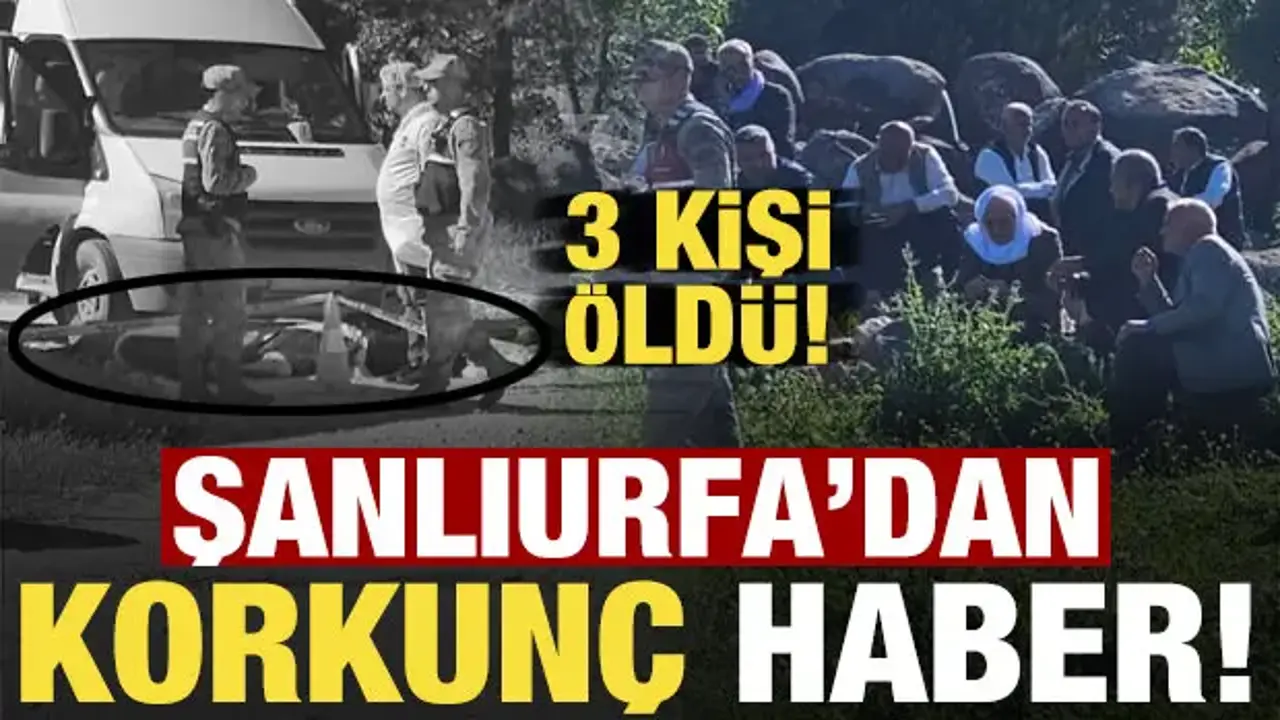 Son dakika: Şanlıurfa'da korkunç olay! 3 kişi hayatını kaybetti...