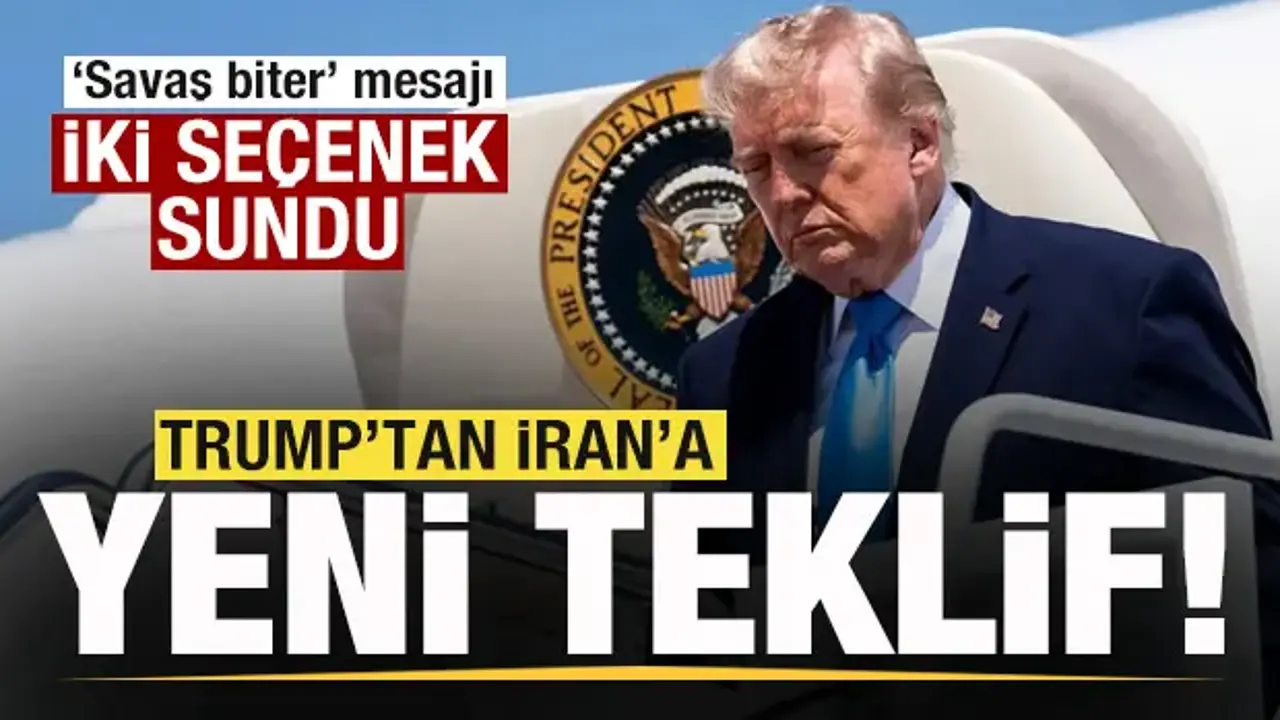 Son dakika: Trump'tan İran'a yeni teklif! 2 seçenek sundu!