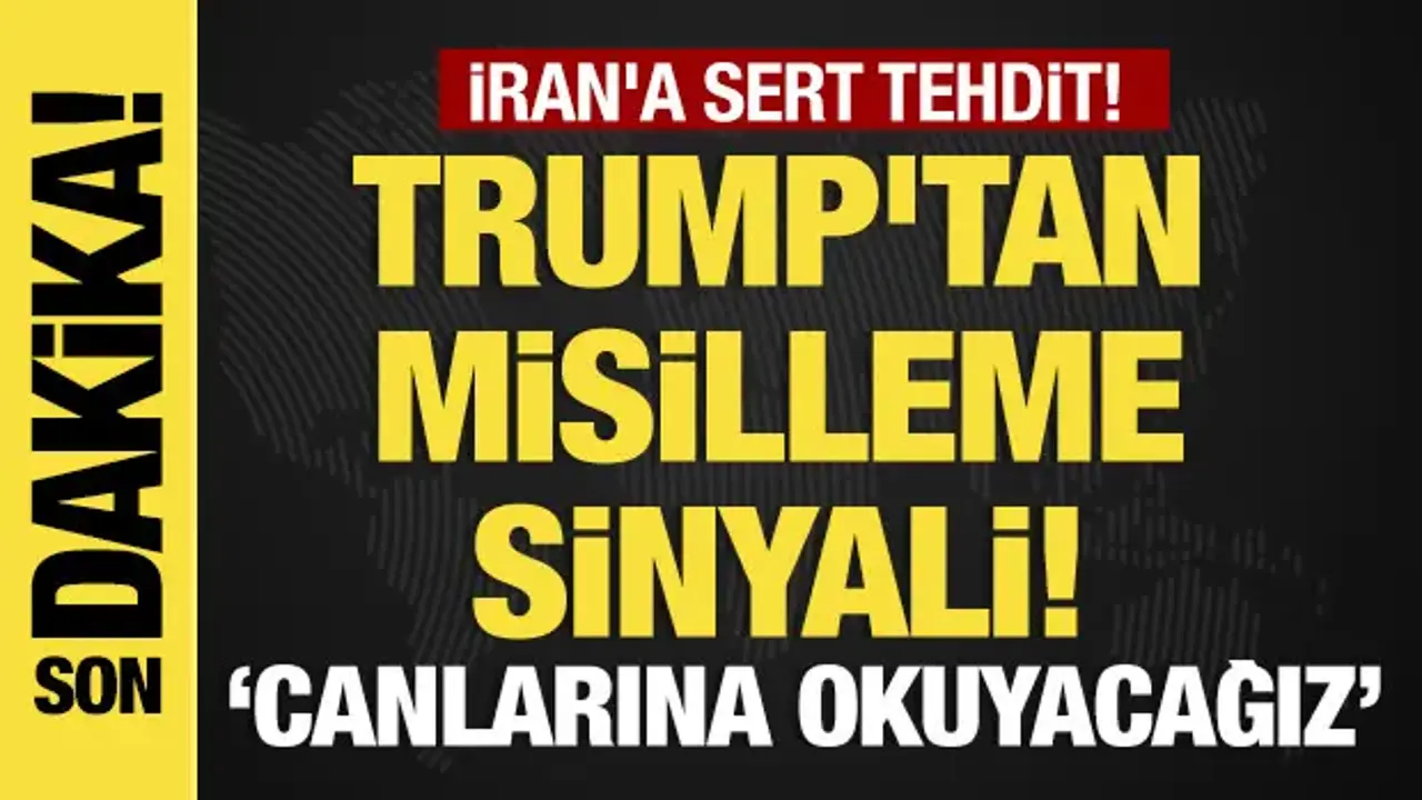 Son dakika... Trump'tan misilleme sinyali! İran'a sert tehdit: 