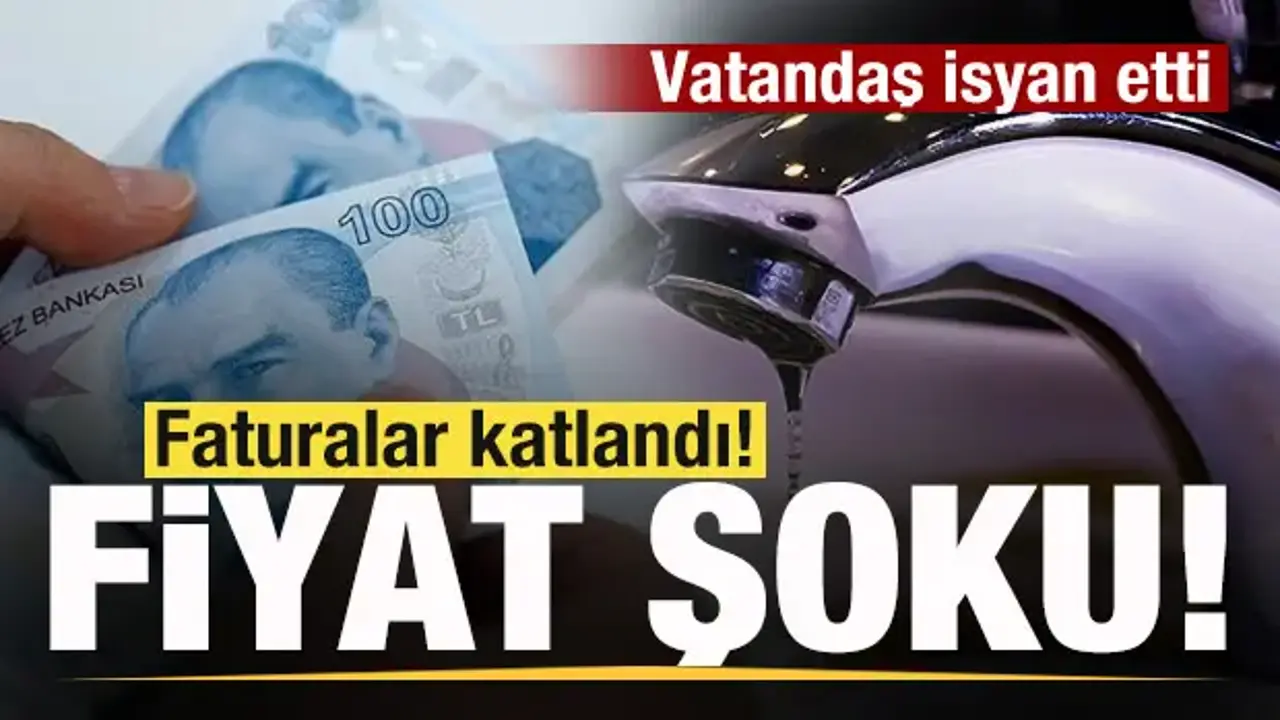 Suda fiyat şoku! Faturalar katlandı!