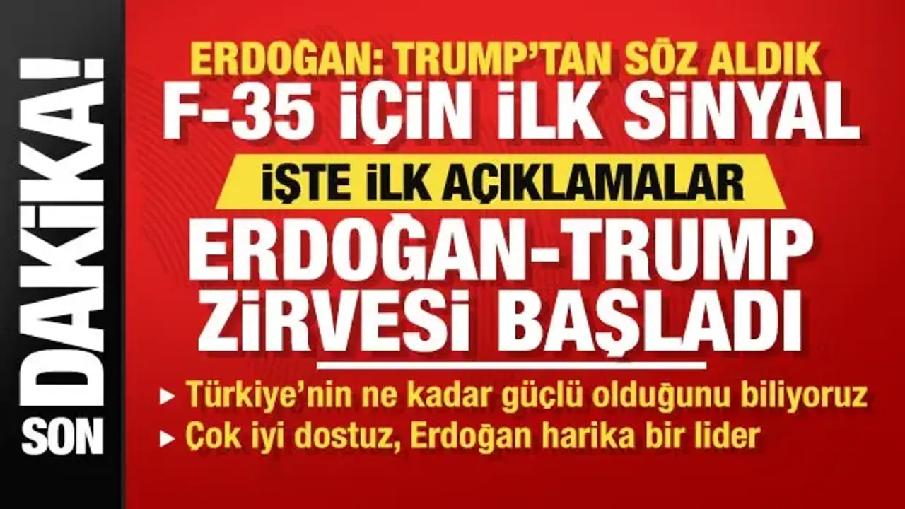 Tarihi Erdoğan- Trump zirvesi başladı: İşte ilk açıklamalar!