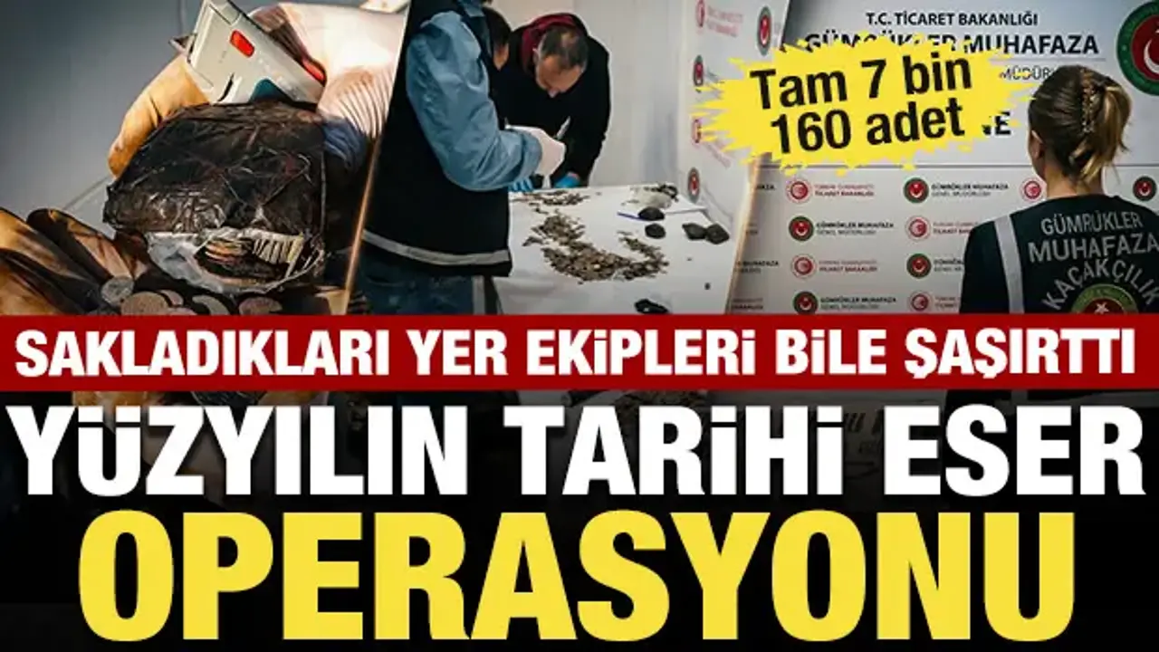 Tarihi eser kaçakçılığına darbe! İki TIR’da 6 bin 910 sikke yakalandı