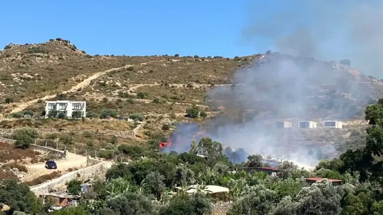 Tatil cenneti Bodrum'da yangın!