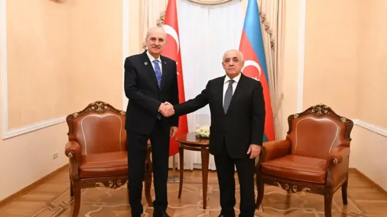 TBMM Başkanı Kurtulmuş, Azerbaycan Başbakanı Esedov ile görüştü
