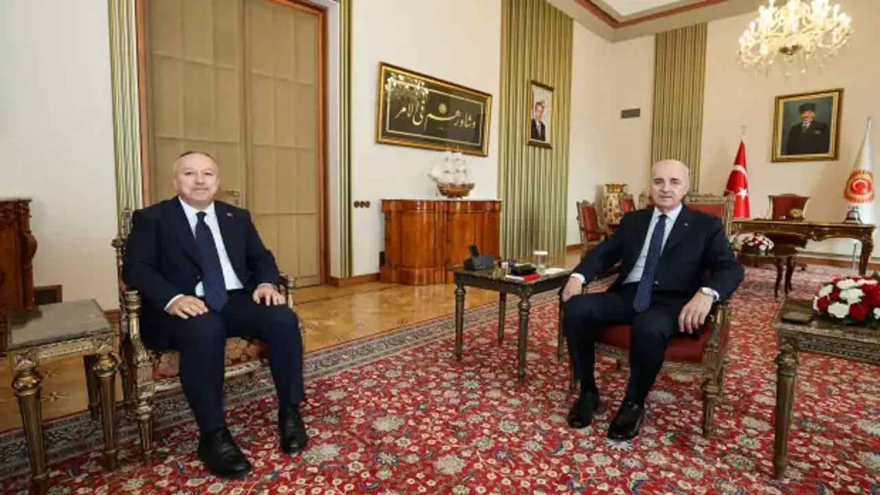 TBMM Başkanı Kurtulmuş, Emniyet Genel Müdürü Fidan'ı kabul etti