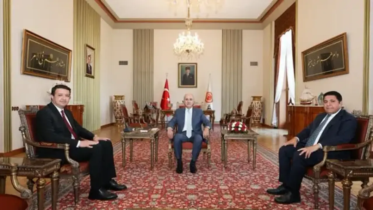 TBMM Başkanı Kurtulmuş, Saadet Partisi Genel Başkanı Mahmut Arıkan’ı kabul etti