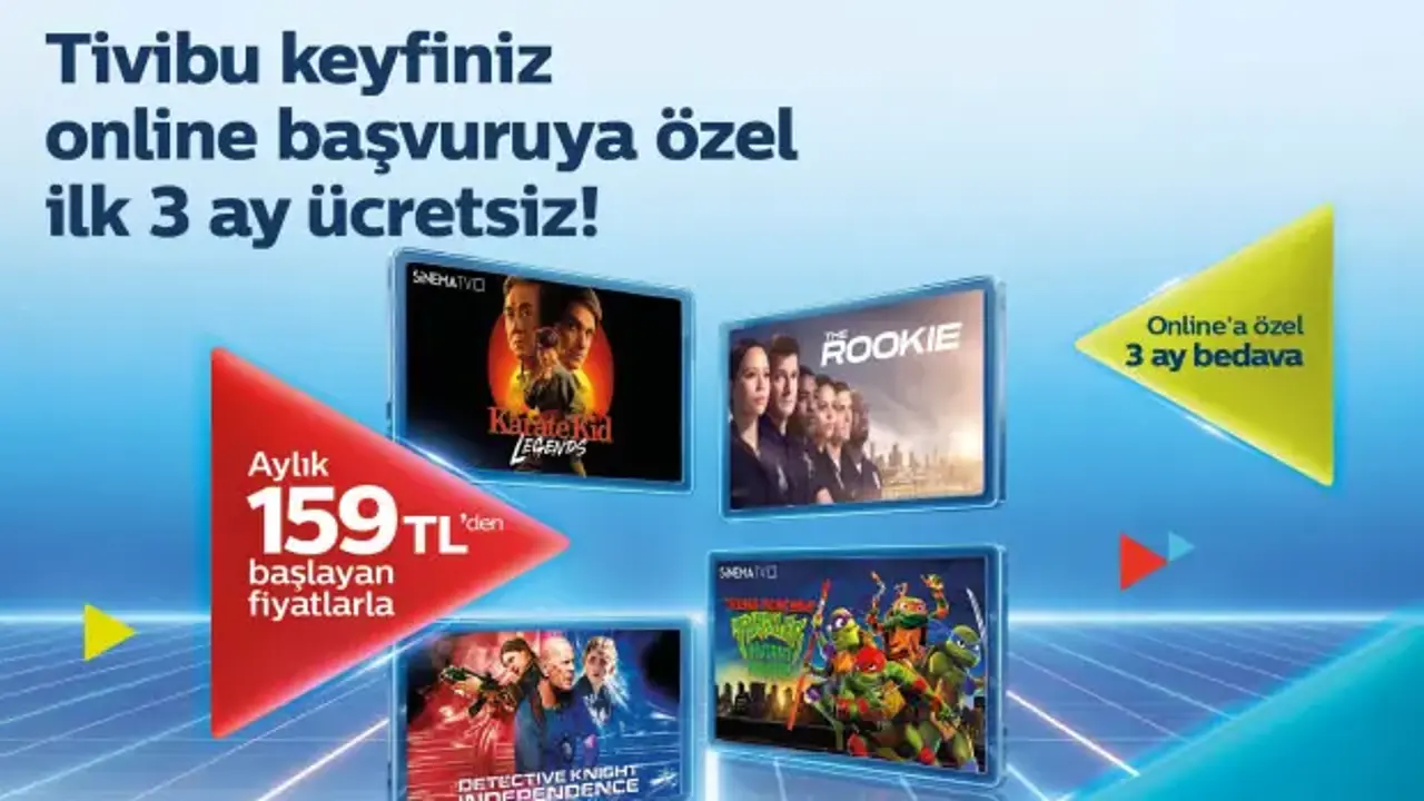 Tivibu’dan yeni müşterilere özel ilk 3 ay ücretsiz eğlence paketi