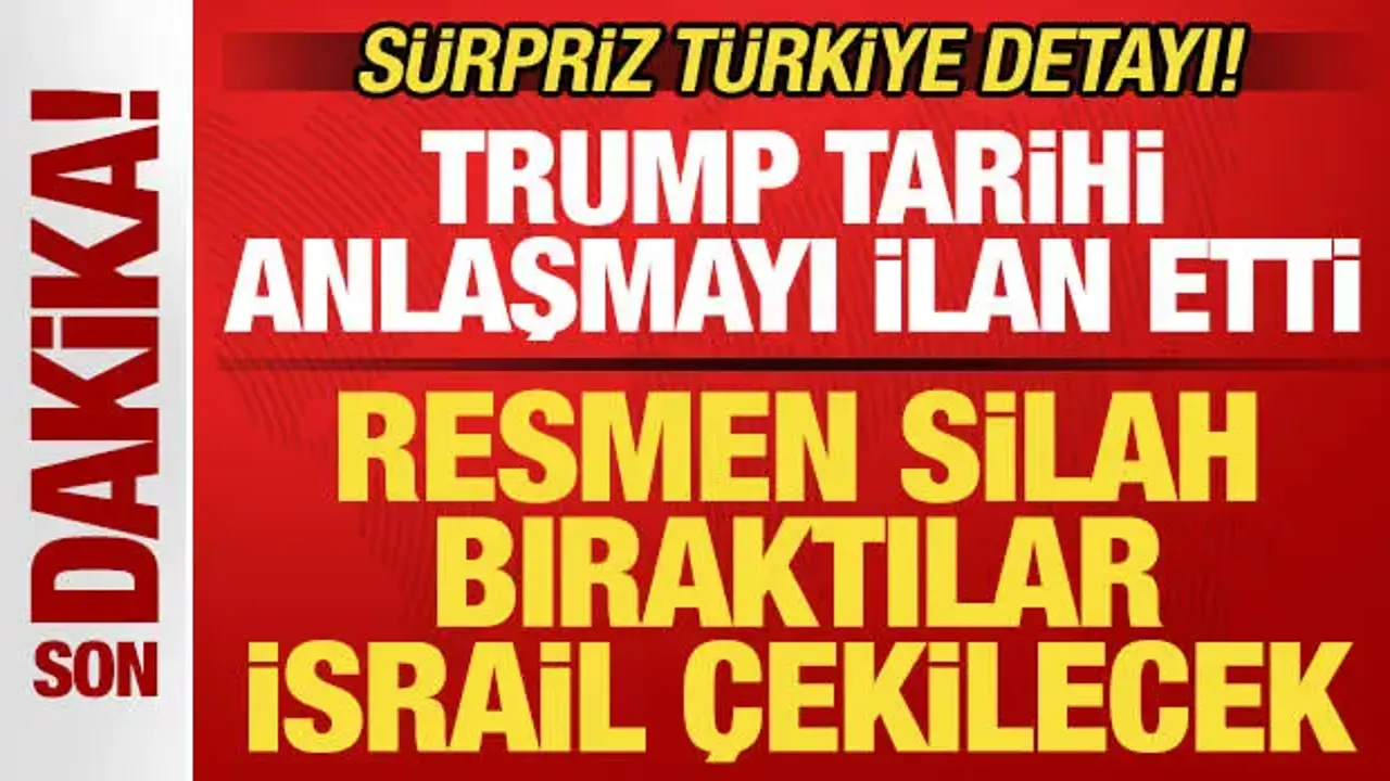 Trump ilan etti! Resmen silah bıraktılar, İsrail geri çekilecek! Sürpriz Türkiye detayı