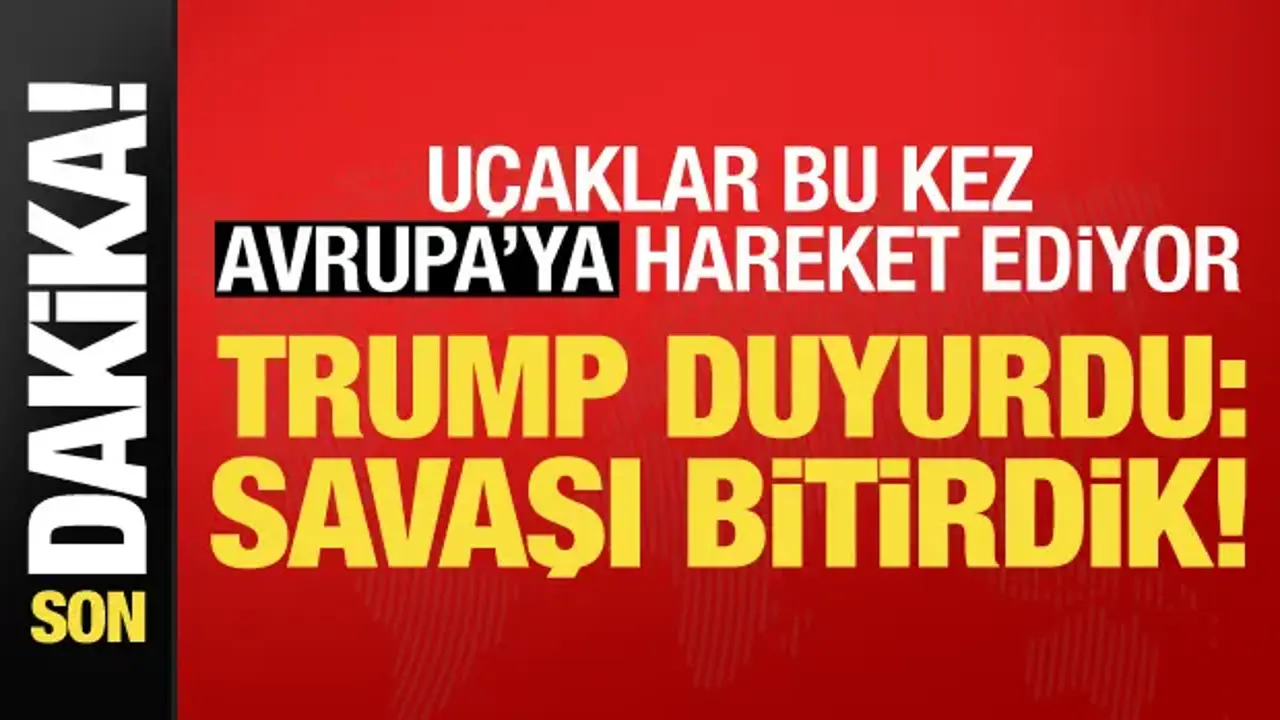 Trump: İran ile savaşı bugün bitirdik
