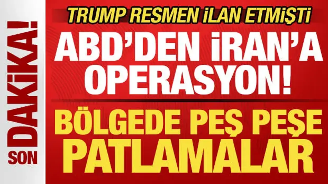 Trump tüm dünyaya ilan etmişti: ABD'den İran'a operasyon! Peş peşe patlamalar