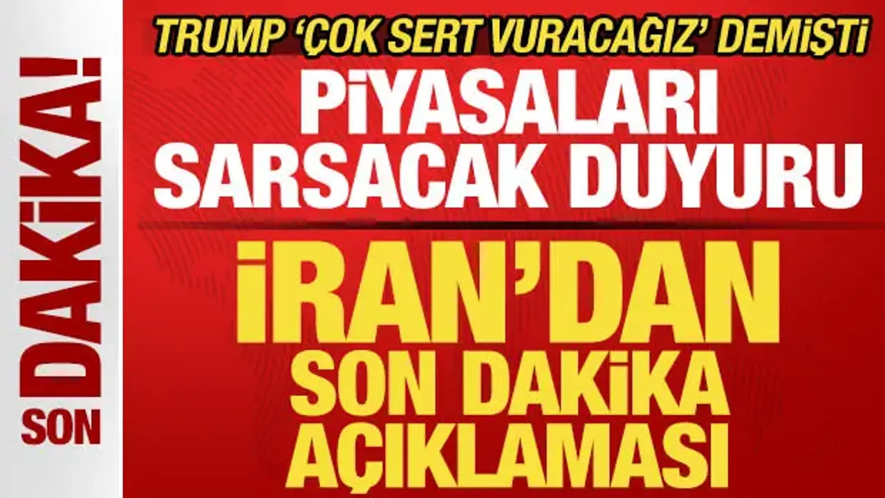 Trump 'vuracağız' demişti: İran'dan son dakika açıklaması! Piyasaları sarsacak duyuru