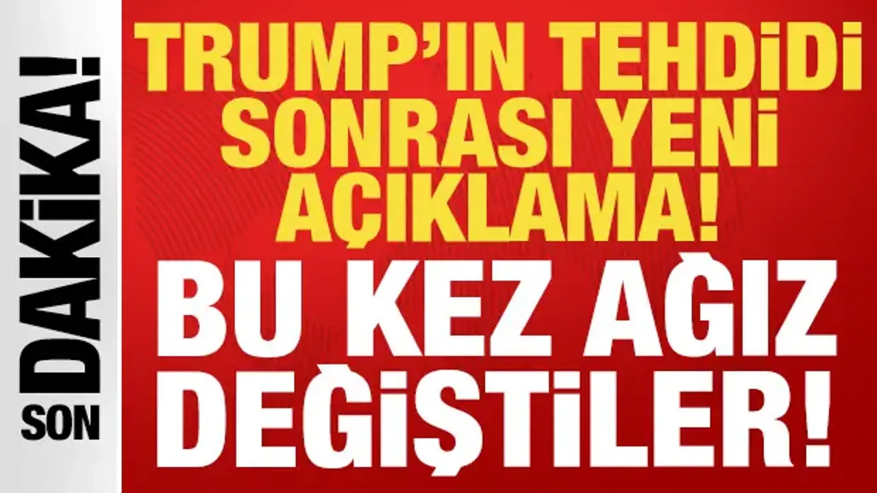 Trump'ın tehdidi sonrası İran'dan yeni açıklama: Bu kez ağız değiştirdiler!