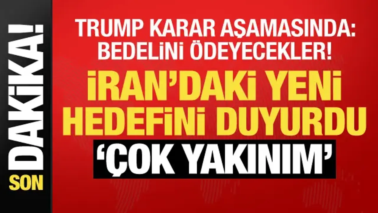 Trump'tan İran'a son dakika müzakere çıkışı: Bedelini ödeyecekler!