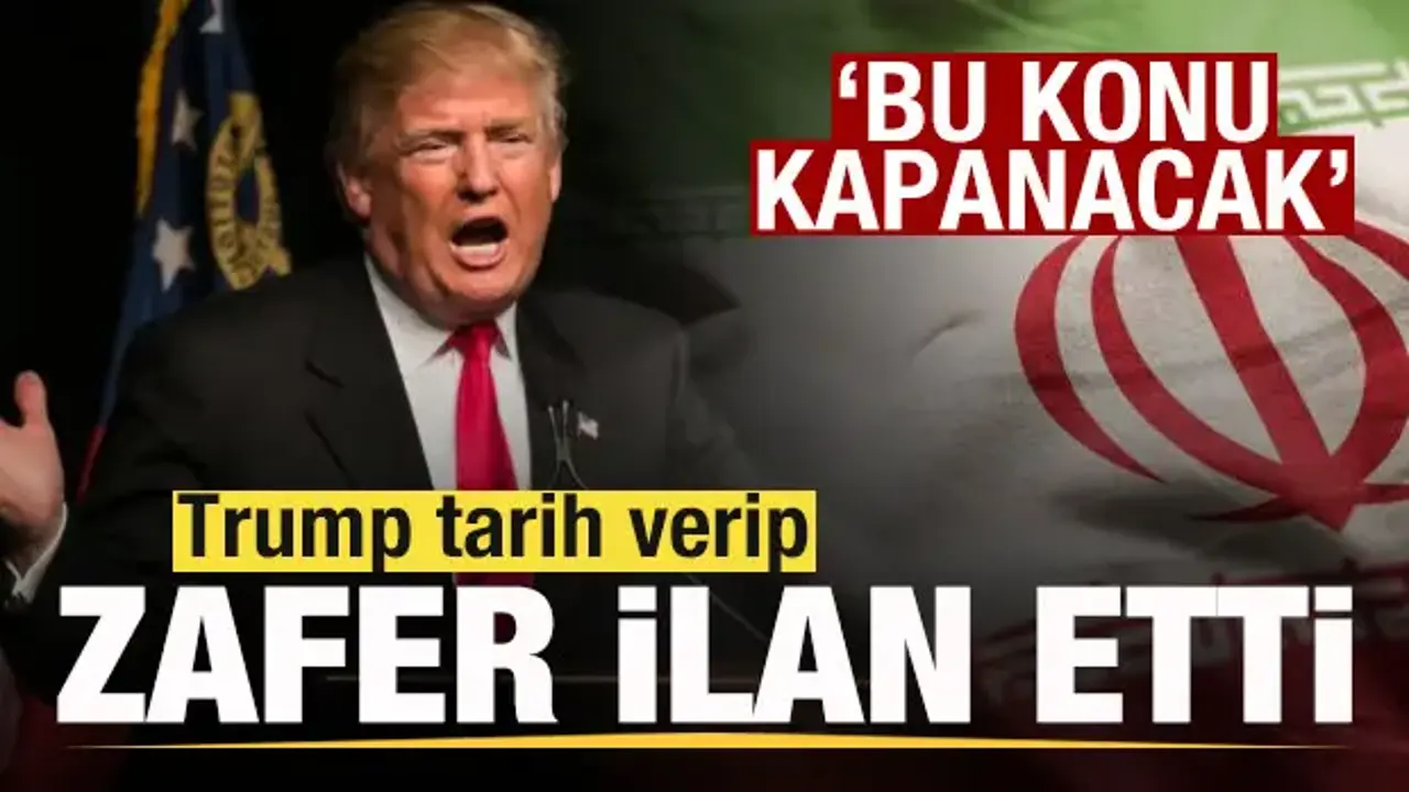 Trump'tan savaş mesajı! Tarih verip zafer ilan etti: Bu konu kapanacak
