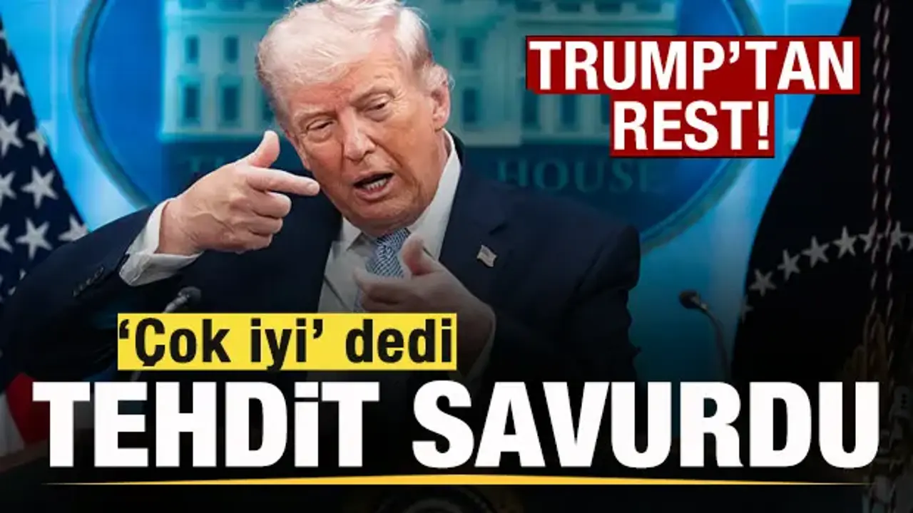 Trump'tan son dakika İran açıklaması! 'Çok iyi' dedi tehdit savurdu
