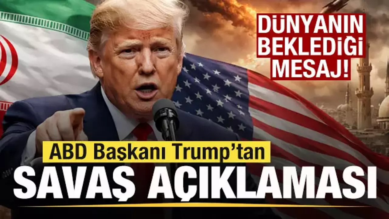 Trump'tan son dakika savaş açıklaması! Dünyanın beklediği mesaj