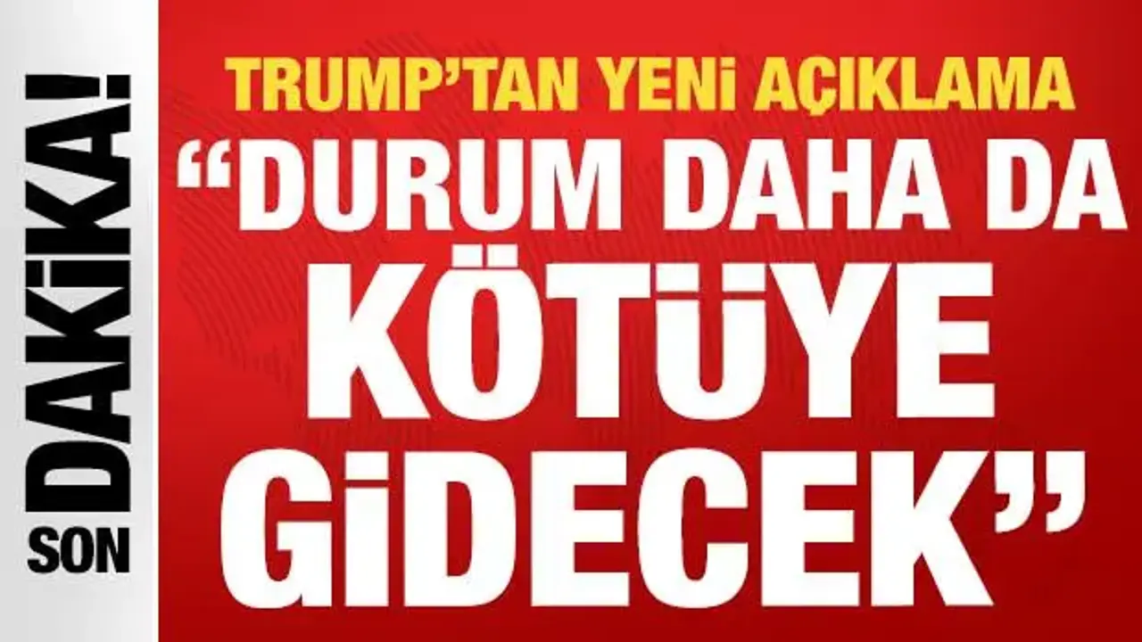 Trump'tan yeni 'İran' açıklaması: 