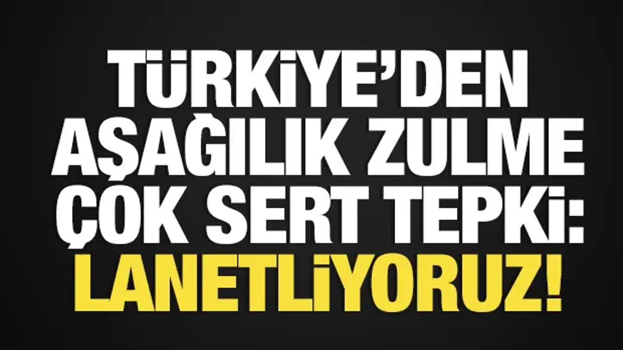 Türkiye'den İsrailli bakana sert tepki: Lanetliyoruz!