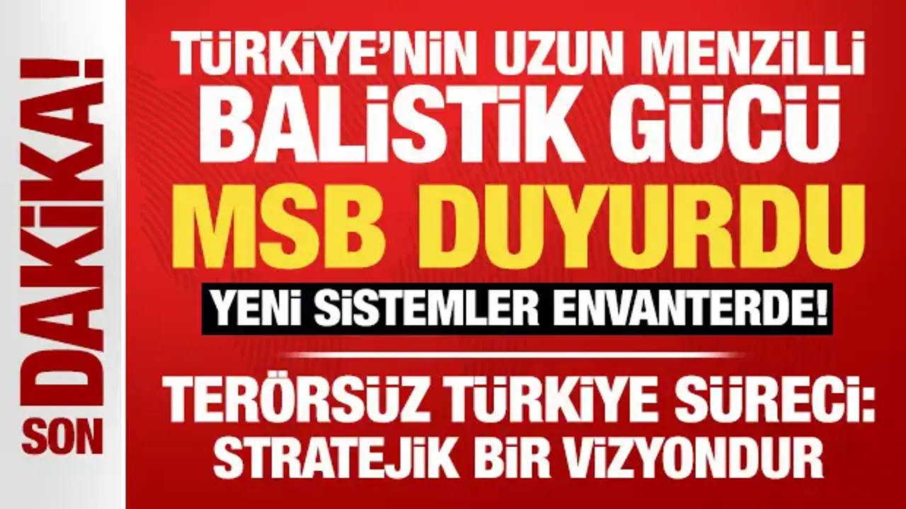 Türkiye’nin uzun menzilli balistik gücü... MSB duyurdu: TSK'ya yeni Tayfun sistemleri!