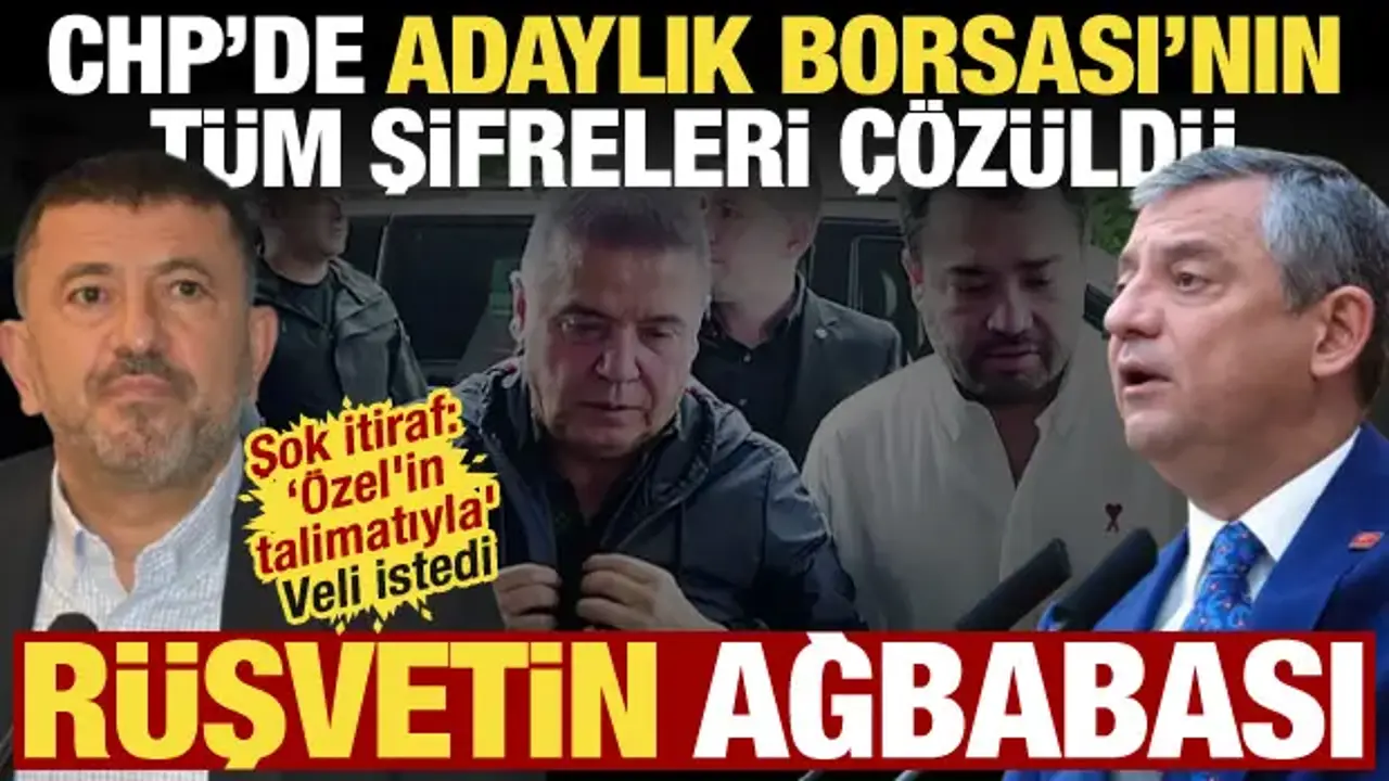 Veli Ağbaba inkar etmişti! Böcek'in oğlundan rüşvet itirafı! Özgür Özel'in talimatıyla...