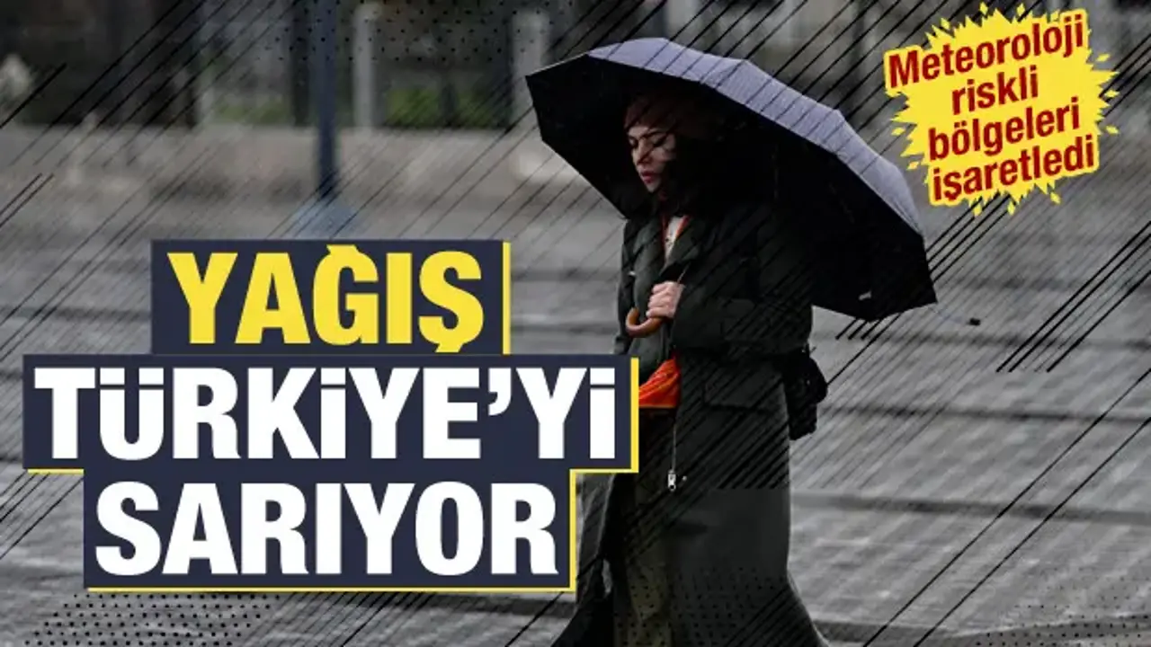 Yağış Türkiye'yi sarıyor! Meteoroloji yeni harita paylaştı