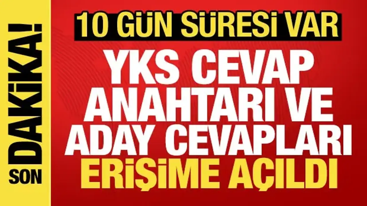 YKS 2026 cevap kağıtları ve aday cevapları erişime açıldı