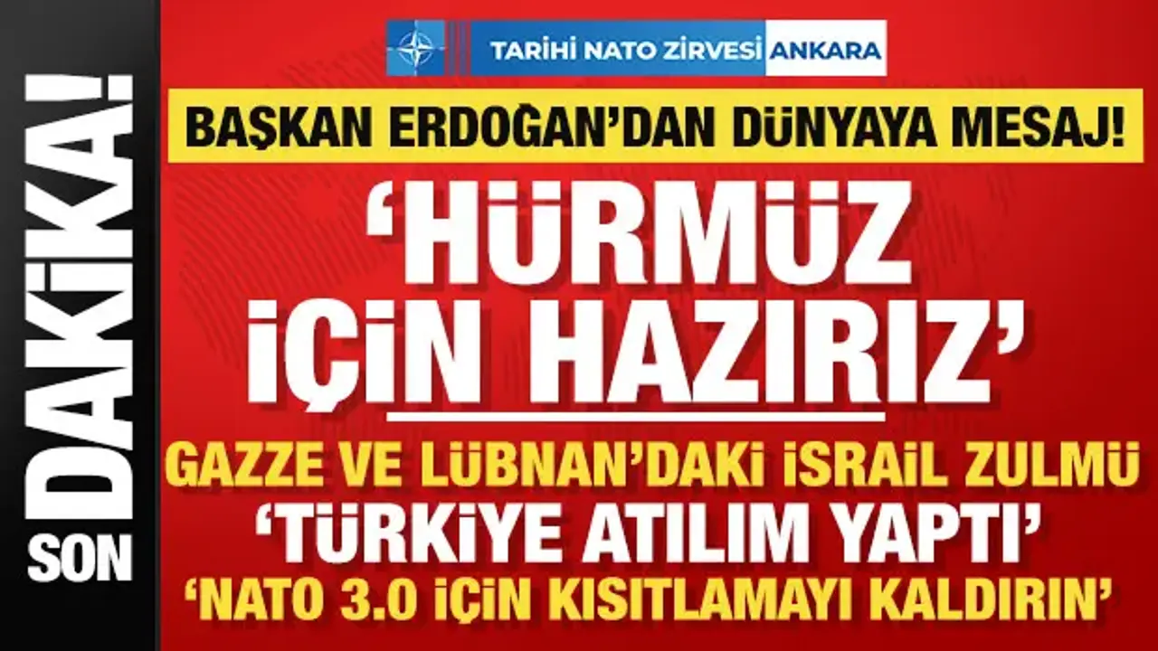 Zirvenin en kritik konuşması: Erdoğan'dan NATO'nun geleceğine Türkiye imzası!